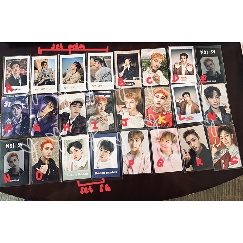 Bangchan Straykids SKZ Photocard Polaroid, Seaoson Greetings, Christmas Evel, No Easy, Nacific, Go L