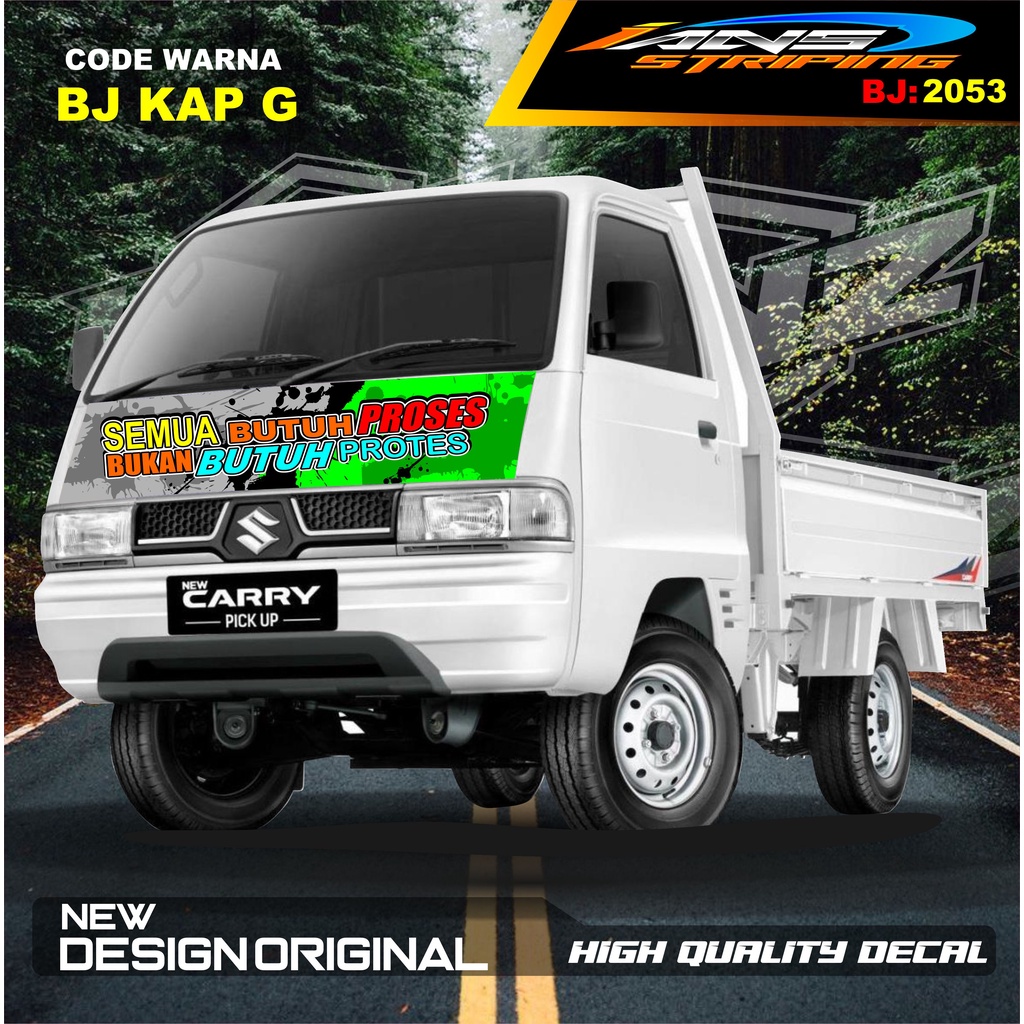 VARIASI STIKER KAP DEPAN CARRY L300 PICK UP / STIKER KABIN CARRY L300 / STIKER KAP CUP DEPAN L300 PICK UP / STIKER MOBIL