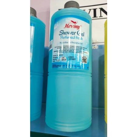 Heviny shower gel sabun mandi 1liter