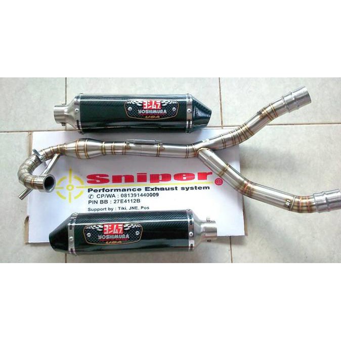 SALE Knalpot klx 150 bf >>full system yoshimura double PROMO