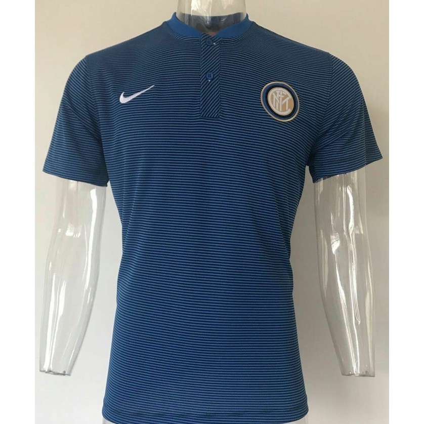 NEWSS POLO SHIRT INTER MILAN NAVY OFFICIAL 17/18 GRADE ORI