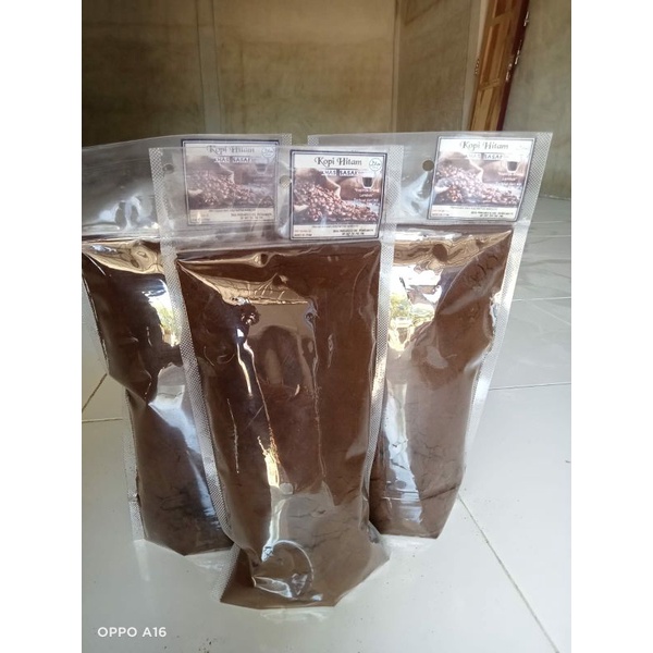 

Kopi bubuk hitam "khas sasak" isi 750gram