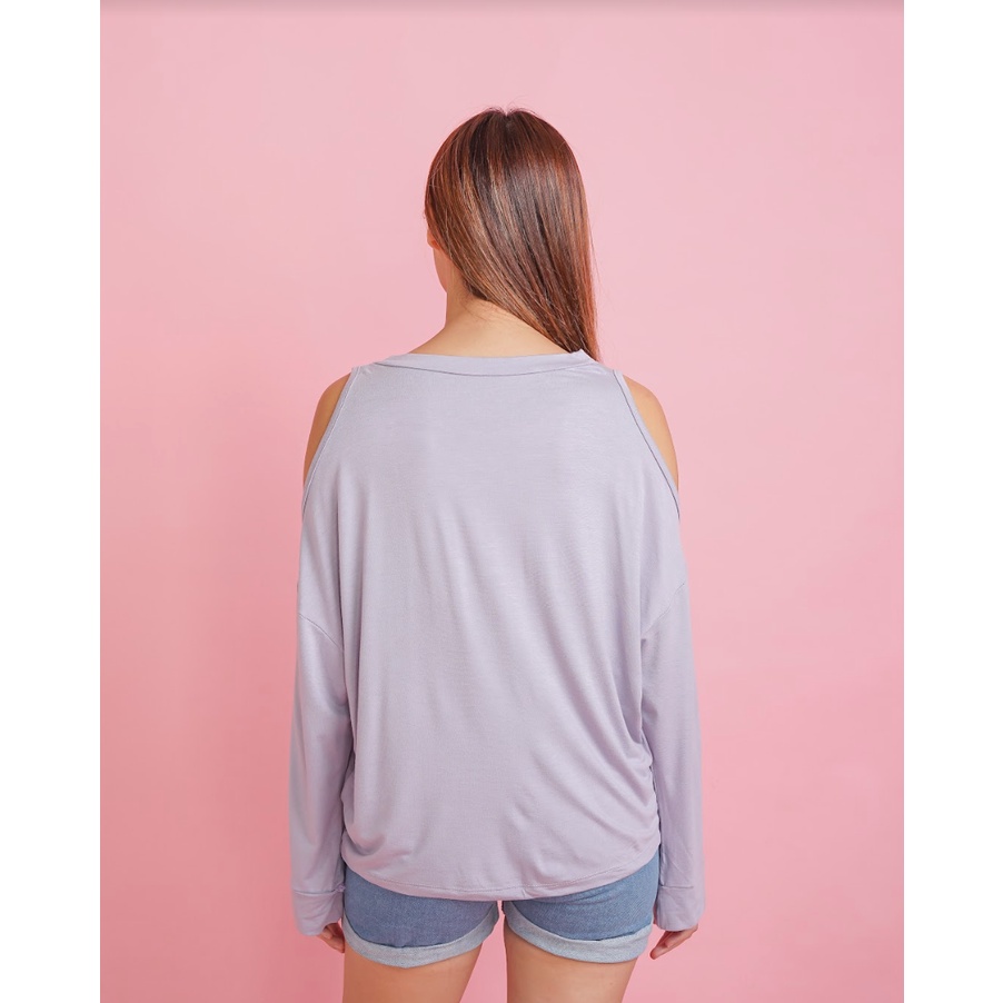 MODAVIE - NINA Longsleeve Korean Top Kaos Oversize Lengan Panjang