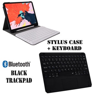 SK-01 Samsung Galaxy Tab A8 2022 10.5 Inch X205 Keyboard Case Wireless Bluetooth Leather Flip Cover Sarung Keyboard Pen Slot Bahan Silikon