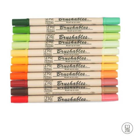 

Dijamin Miring harga.. ZIG Kuretake Brushables Brush Pen (Part 1)