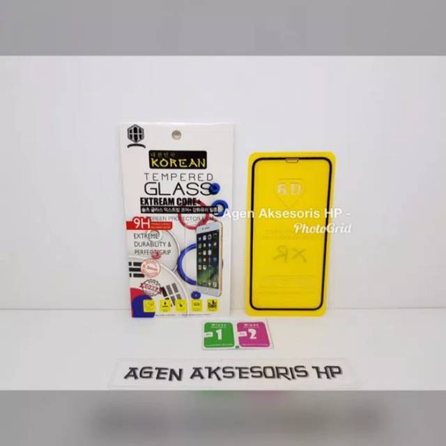 KOREAN Tempered Glass iPhone XR 5.1&quot; FULL SCREEN Guard TG 5D iPhone XR FULL GLUE Anti Gores Kaca