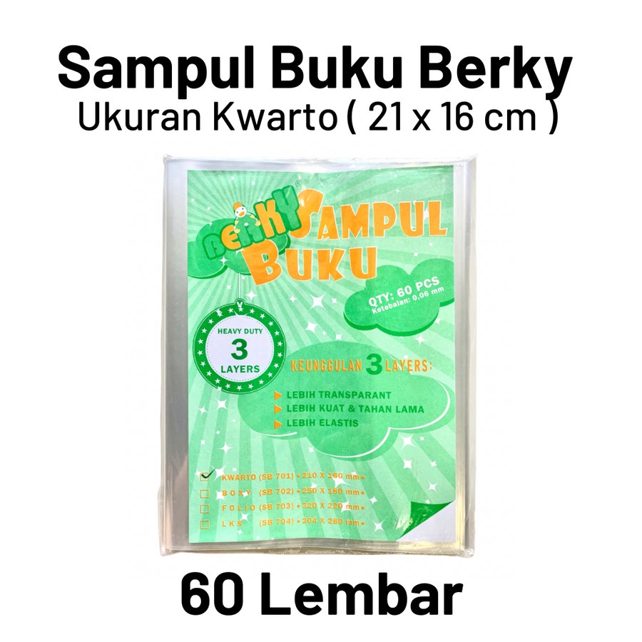 

Sampul Buku Berky Kwarto Tebal isi 60pcs