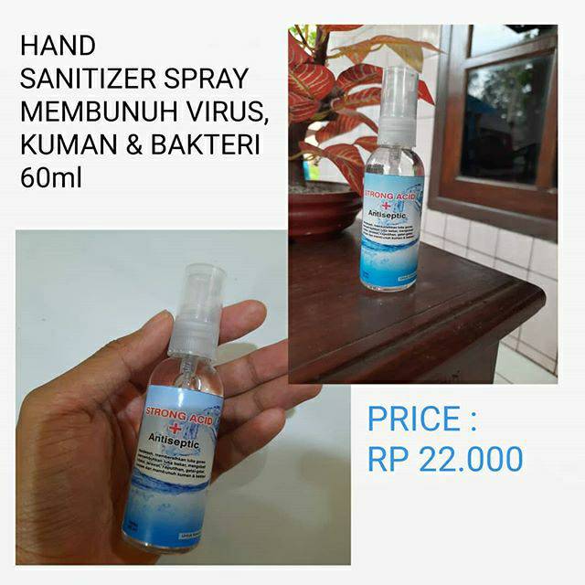 Hand sanitizer spray 60ml