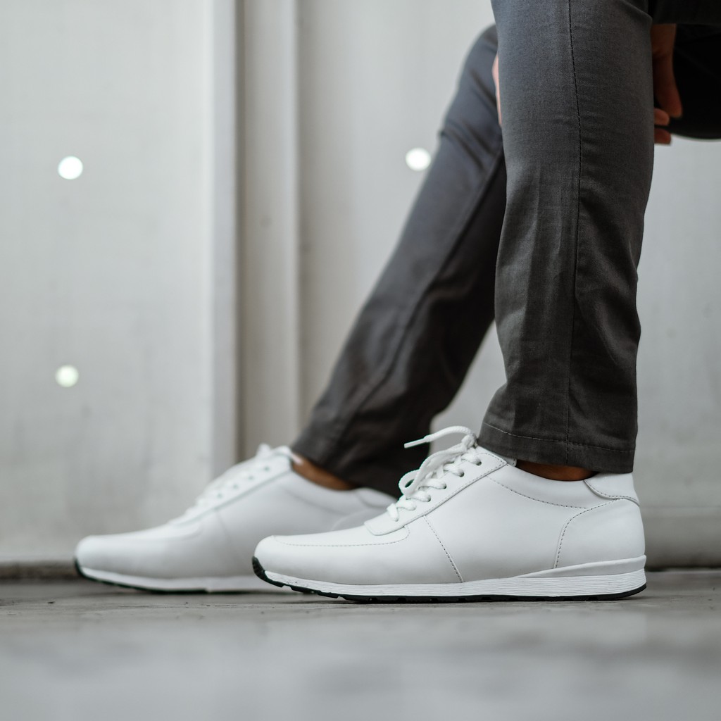 ALLEGRO WHITE |Reyl x FORIND| Sepatu Putih Casual Sneakers Kasual Polos Original Pria Cowok Footwear