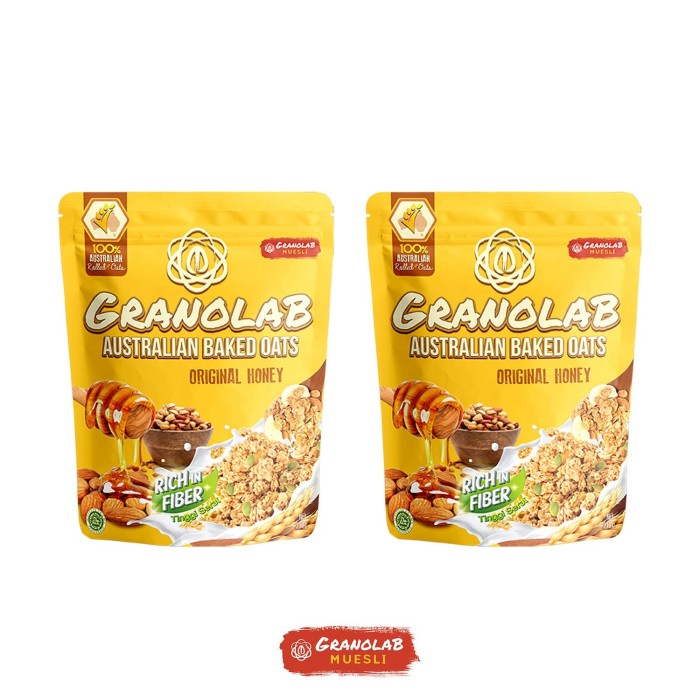 

Jual Paket Granola Original Honey 210 Gr - Granolab Muesli