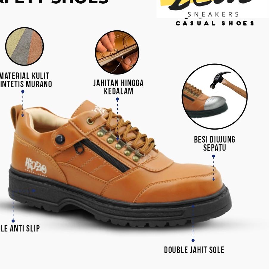 Terjangkau ZEUS Sepatu Safety Pria Ujung Besi M 041 Safety Shoes Sepatu Septi Kerja Pabrik Safety Sp