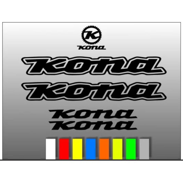 Stiker Frame Sticker Decal Sepeda KONA BISA CUSTOM