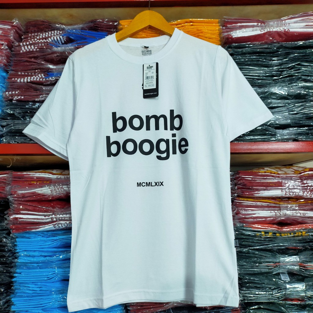 Kaos Bombboogie / Kaos pria lengan pendek /