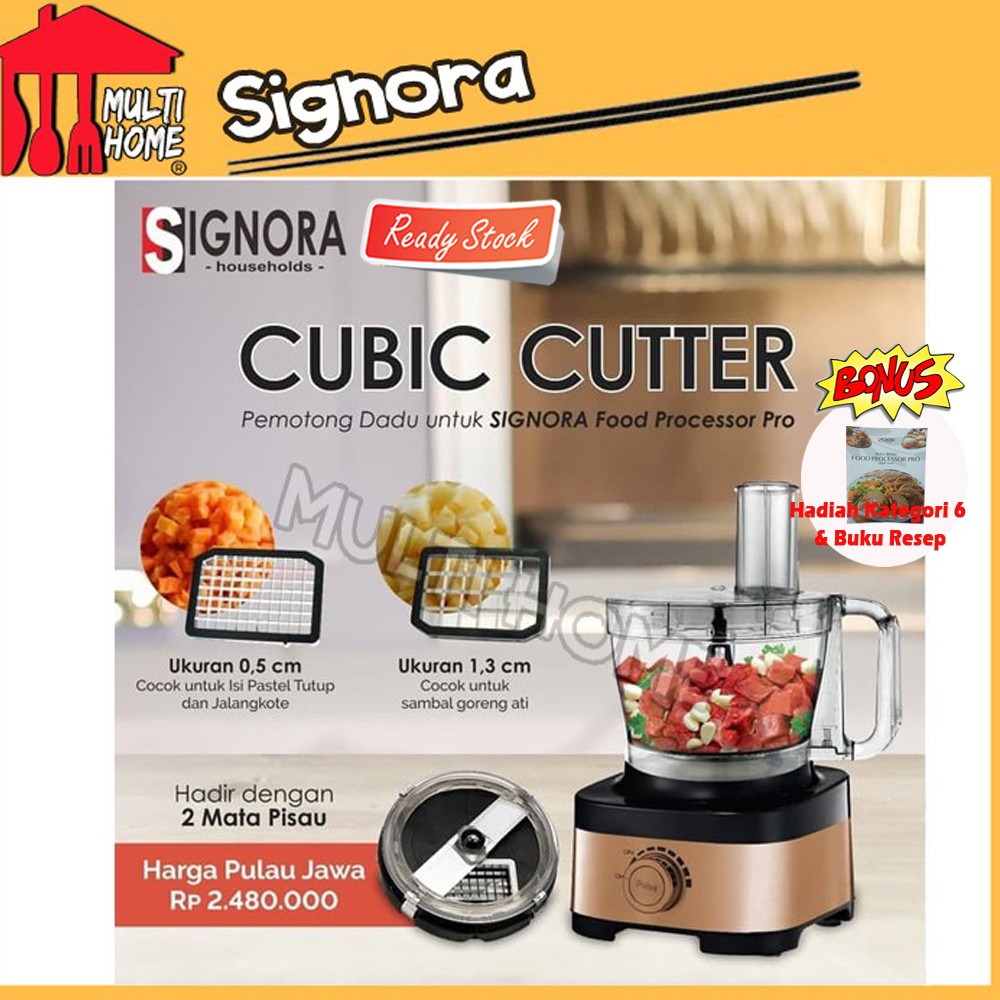 Jual Signora Food Processor Pro dengan Cubic Cutter Pengolah Makanan
