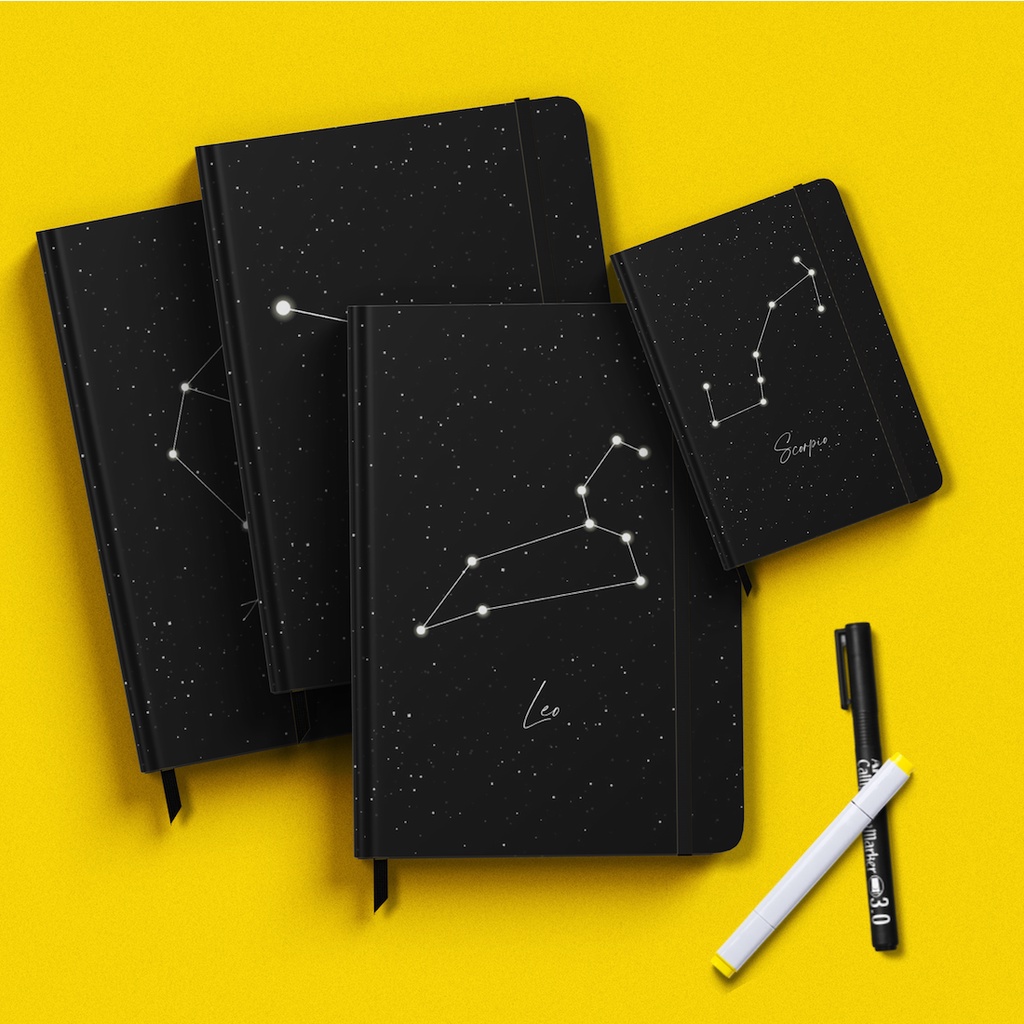 

Buku Notebook Zodiak Custom Tulisan Buku Tulis Personal Bintang Zodiak Ukuran A5 Custom Notebook Hardcover Buku Tulis Custom Zodiak