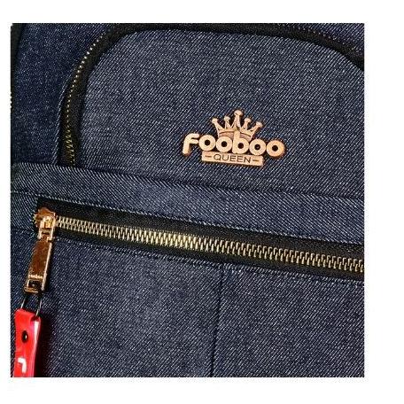 «NEW» FOOBOO TAS RANSEL SEKOLAH BACKPACK WANITA BAHAN JEANS LEVIS PREMIUM grosir