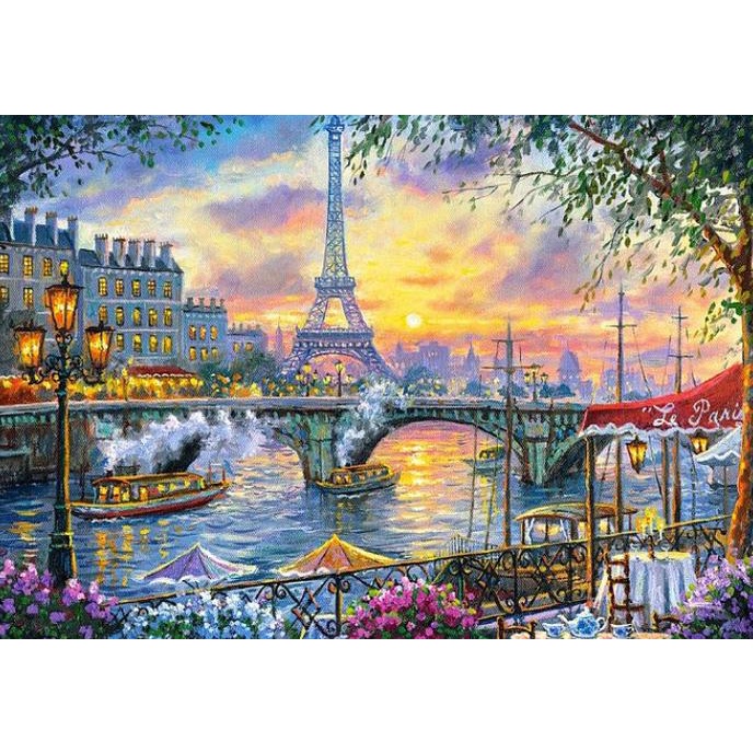 

DIY 5D Diamond Painting Paint By Number Le Paris Landscape 30*40 cm