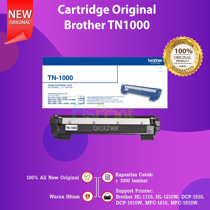 Cartridge Toner Compatible TN1000 TN-1080 Printer Brother Laserjet HL-1201 HL-1118 HL-1211W DCP-1601