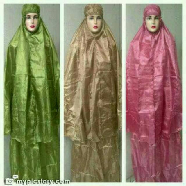 Mukena traveling abutay dewasa travelling ada tas tenteng warna warni bahan parasut all size