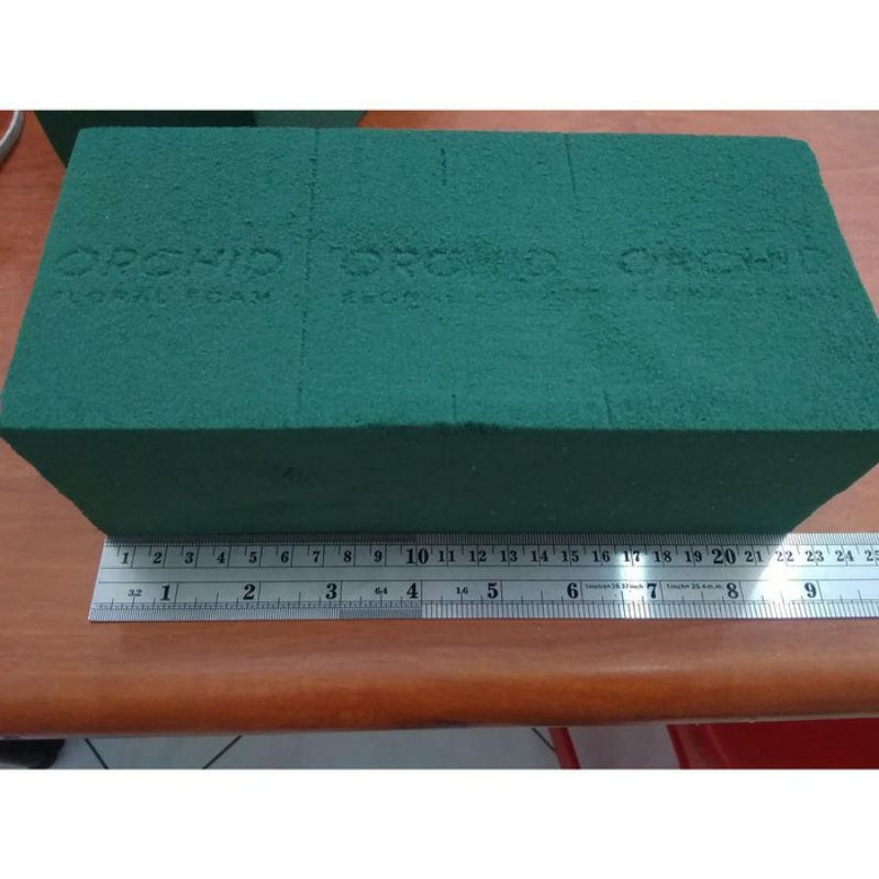 FLORAL FOAM / FLOWER FOAM / SPONS BUNGA / BUSA BUNGA BASAH / BAHAN BUNGA HIAS