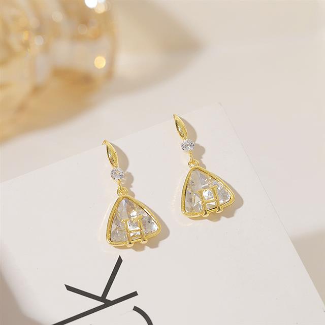 S925 Korea anting-anting Korea selebriti Internet temperamen perempuan anting-anting sederhana fashi