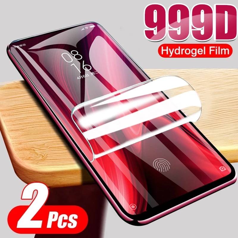 2Pcs Hydrogel Film For Xiaomi Redmi Note 9 Pro Max 8 7 9T 9s 8t Soft Screen Protector For Redmi 6 5 PLus 9A 8A 7A 6A 5A No Glass