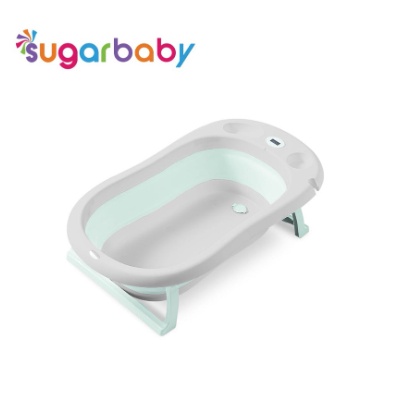 Sugar Baby Bak Mandi Bayi Foldable Baby Bathtub dengan Sensor Panas / Bantal Mandi Bayi peralatan mandi tempat mandi bayi premium