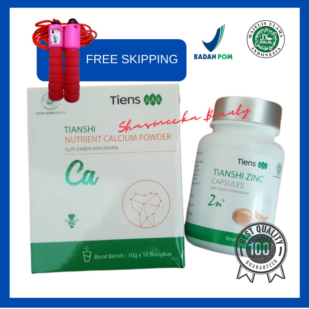 

Tiens Peninggi Badan Original Paket Lengkap Susu Kalsium NHCP + ZInc Kapsul