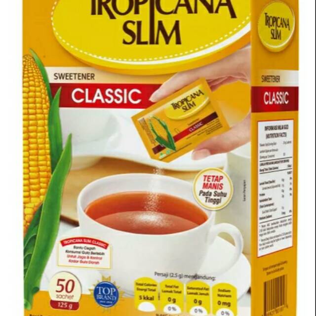 

Tropicana slim classic 50 x 2 gram box