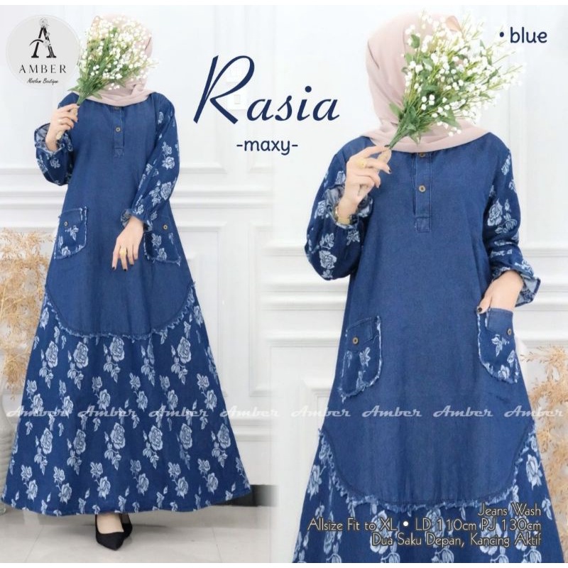 GAMIS JEANS TERBARU 2022 UNTUK WANITA MUSLIMAH DEWASA  BAJU MAXY  KEKINIAN  MODIS DAN TERPOPULER DEN