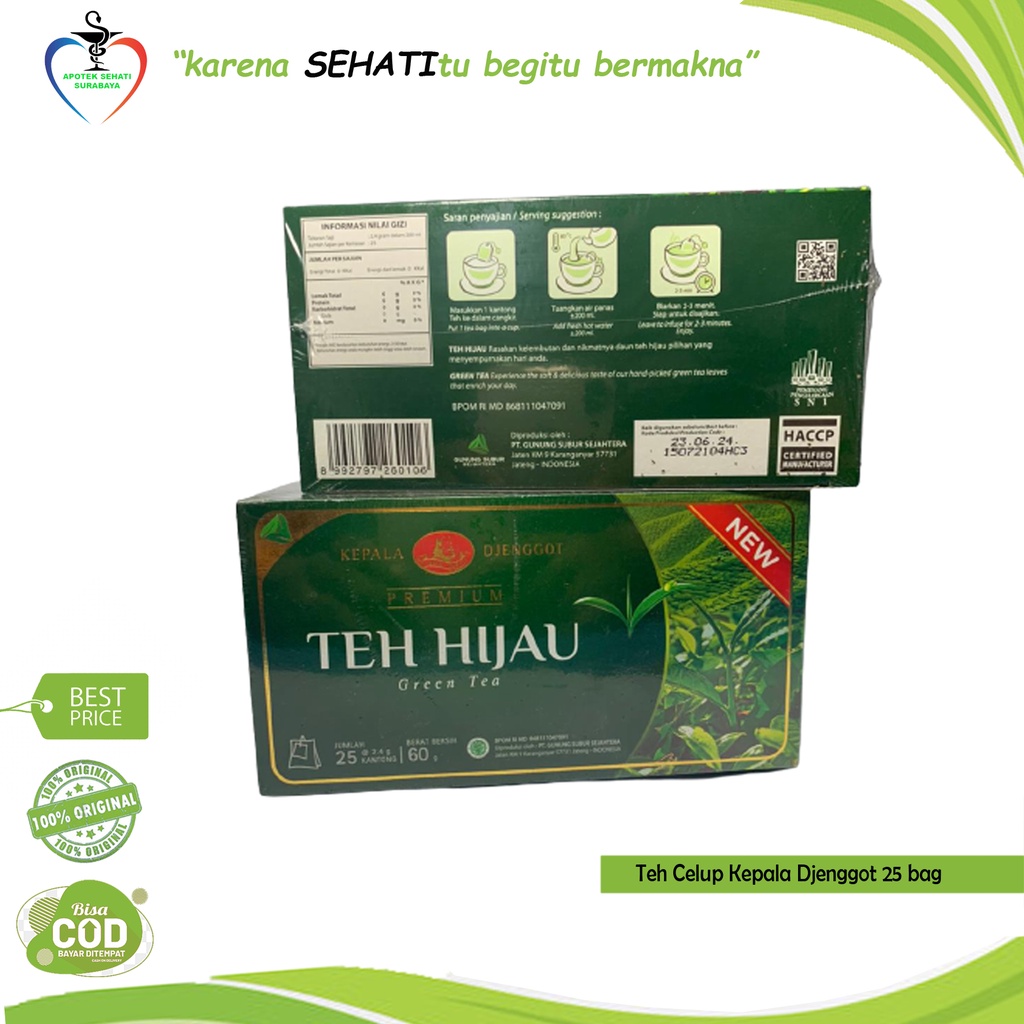 TEH HIJAU KEPALA DJENGGOT / Teh Kesehatan / Teh Herbal