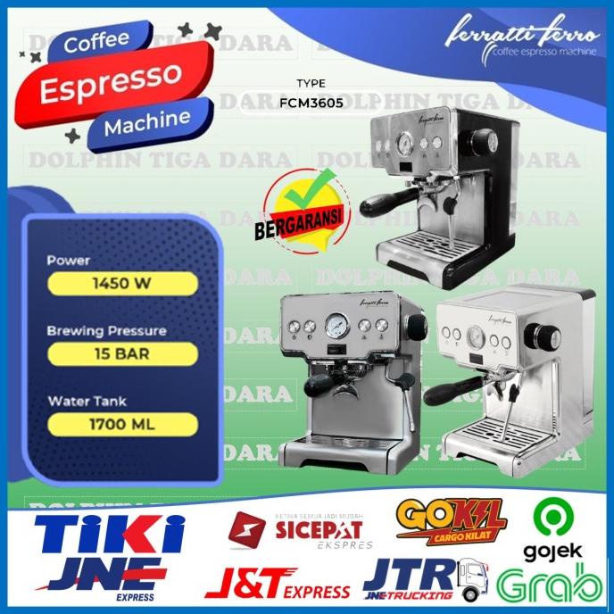 Mesin Pembuat Kopi Espresso Maker Ferrati Fero FCM 3605 FCM3605