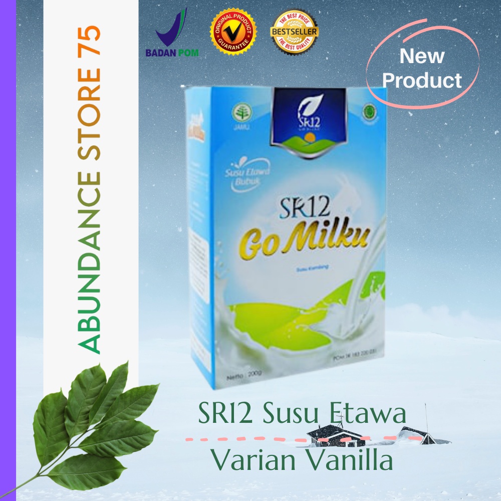 

SUSU ETAWA VANILLA SR12 200GR/GO MILKU KAMBING ETAWA AMAN BPOM