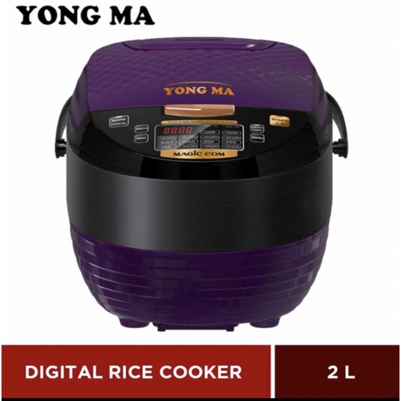 NEW Yong Ma SMC 8027N Magic Com Digital 2 Liter 14 Fungsi Eco Steril VIOLET