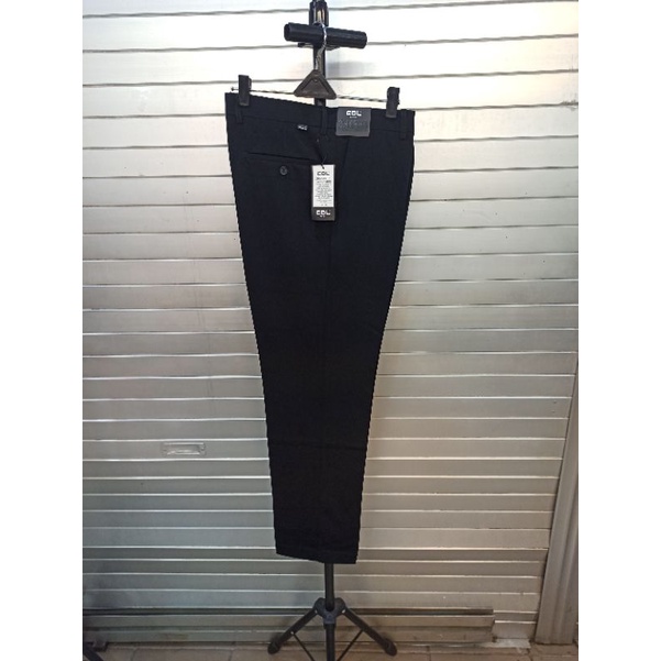 CDL Celana Bahan Formal Kerja Kantor Hitam CDL Cardinal Original IBSBJ10