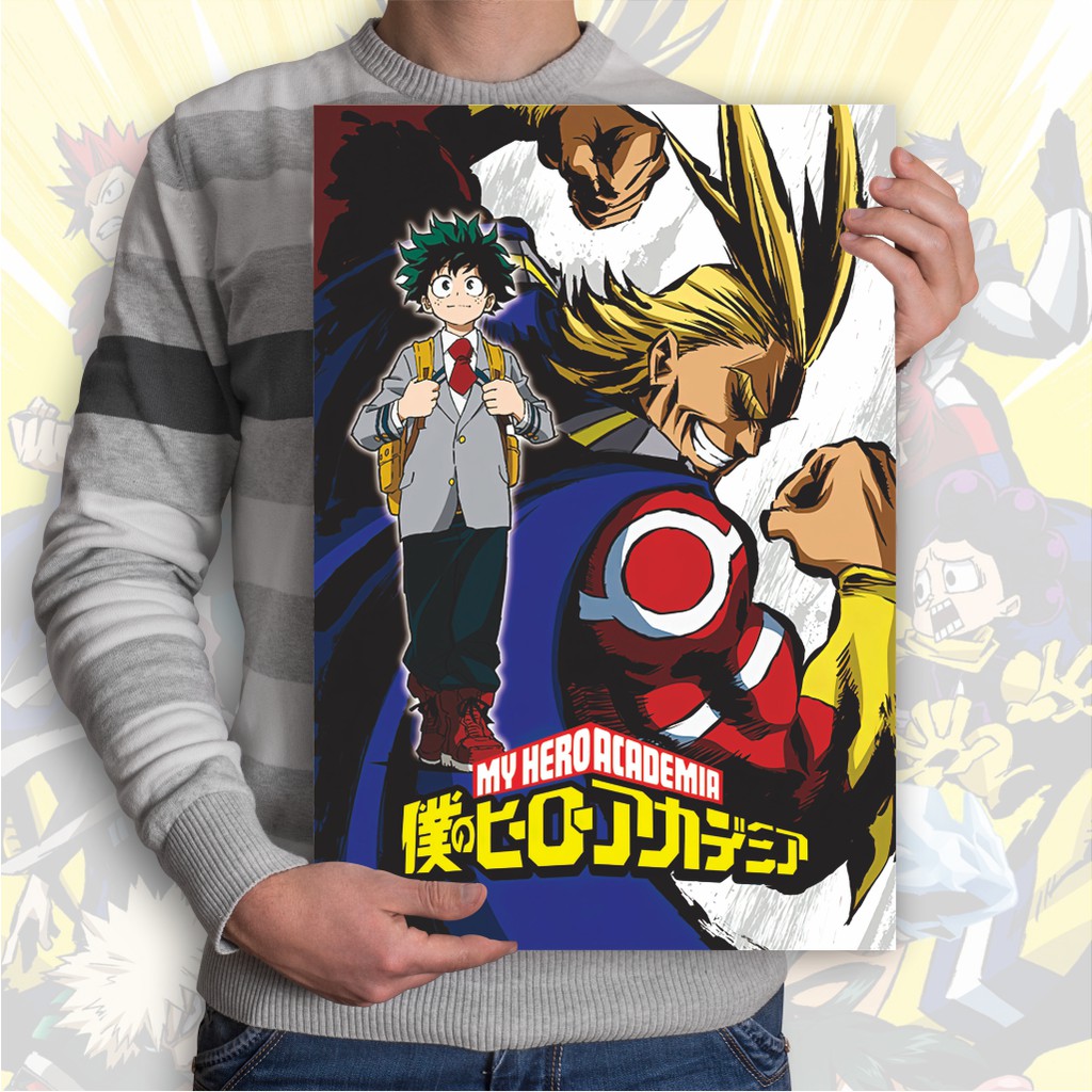 Poster Boku no Hero Academia Anime My Hero Academia A3+ Deku Midoriya Izuku Bakugo Todoroki-3 BNHA S1