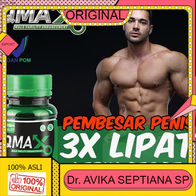 100% ASLI Obat Pembesar Kelamin-Obat Kuat Sex Pria Tahan Lama-Qmax Terbaru