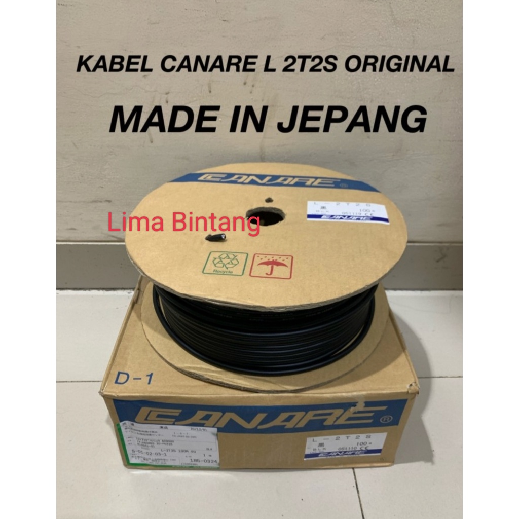 KABEL AUDIO CANARE L 2T2S ORIGINAL per roll @100 meter