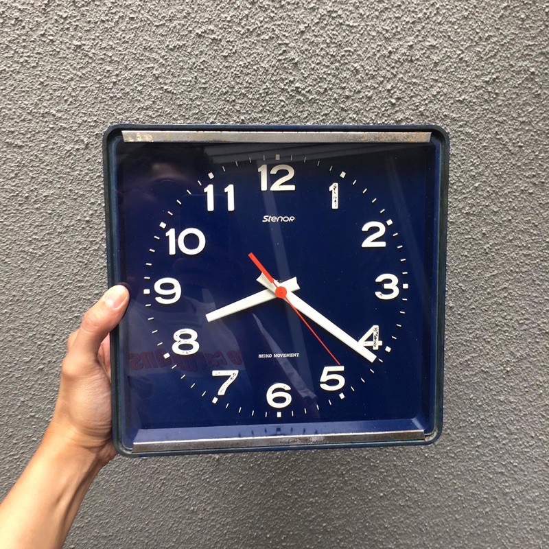 jam dinding STENOR SEIKO MOVEMENT TRANSISTOR JAPAN vintage jadul lawas