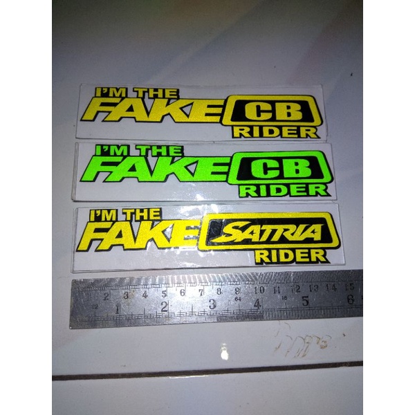 Stiker CB Sticker CB Fake CB Fake Satria Hiu Lumba Sticker Helm Bell