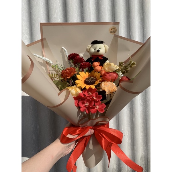 BUKET WISUDA / BUKET MURAH / KADO WISUDA / BUKET ARTIFICIAL / ARTIFICIAL BOUQUET / BUKET CANTIK MURA