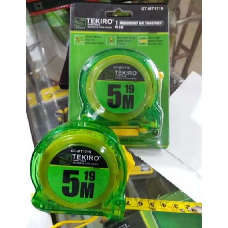 Meteran Tekiro 5 Meter / Meteran Transpran Tekiro