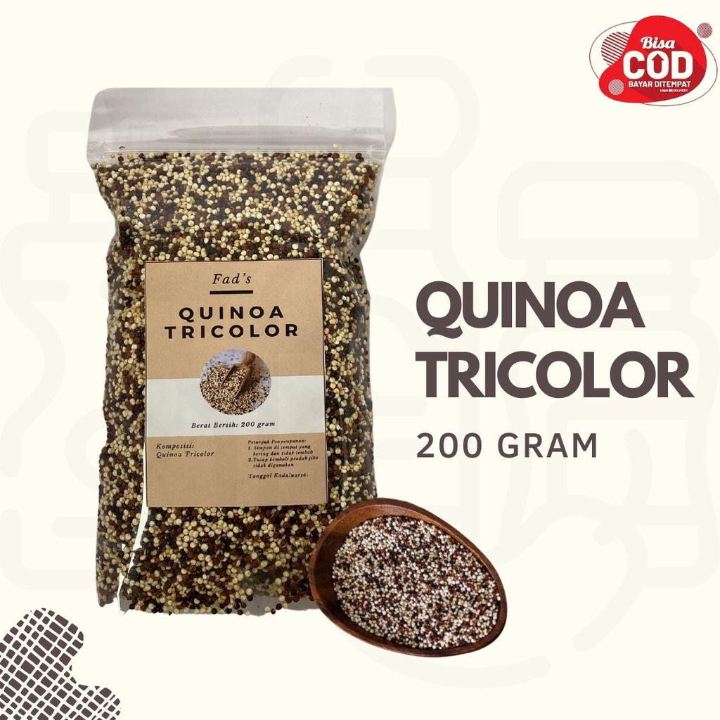 White Quinoa 200gr - Tricolor Quinoa 200gr - Quinoa Tricolor 200gr