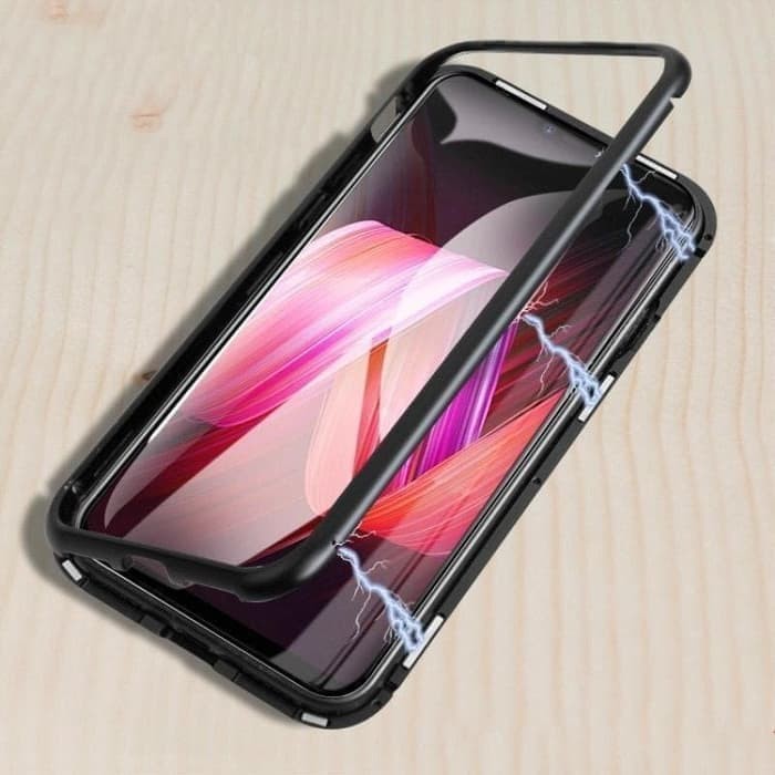 Realme C3 Magnetic Case Tempered Glass Back Cover