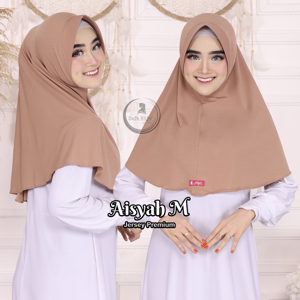 HIJAB BERGO JERSEY PREMIUM JILBAB INSTAN BERGO AISYAH M KERUDUNG BERGO POLOS TERBARU SAFA HIJAB