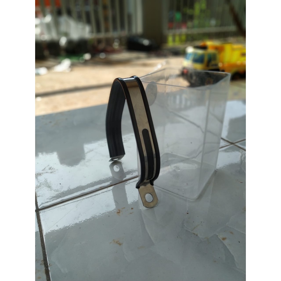 Klem Oval Gantungan knalpot racing ukuran 5 icnh stainless