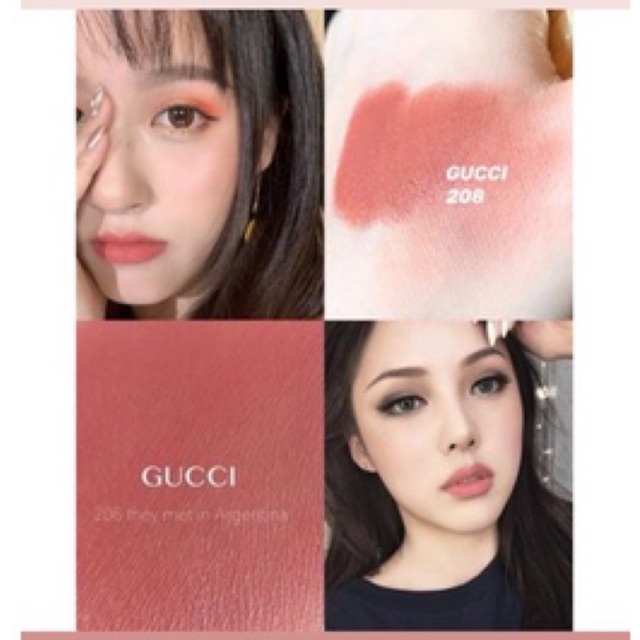 gucci lipstick matte 208