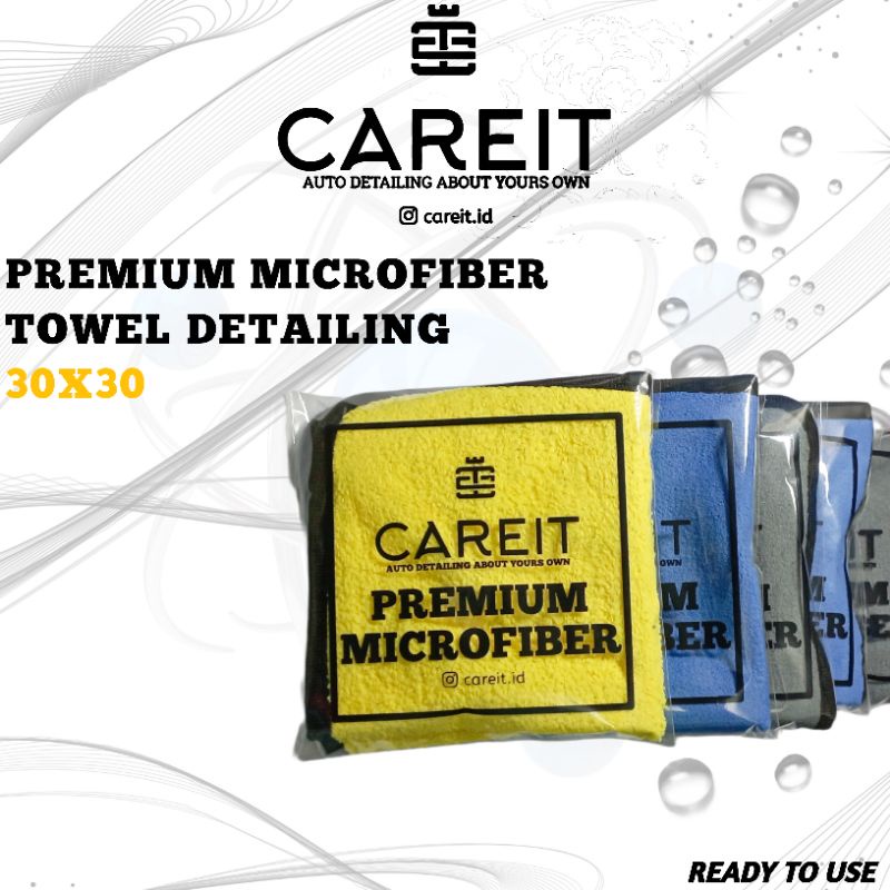 CAREIT - Premium Microfiber 320gsm | Anti Bleret | Daya Serap Tinggi