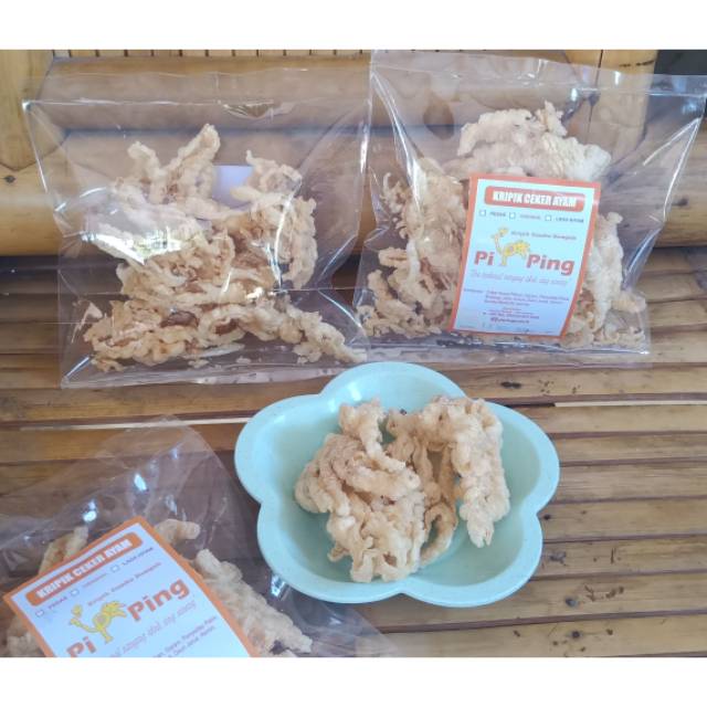

Kulit ceker ayam tanpa tepung tanpa tulang #pipingsnack