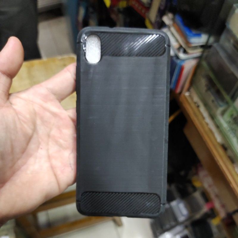 XIAOMI REDMI 7A softcase karet silikon hitam mantul murah meriah